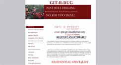 Desktop Screenshot of git-r-dugpostholedigging.com